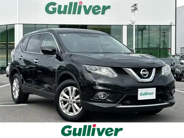 日産 エクストレイル 20X エマージェンシーブレーキ 愛媛県 2015(平27)年 6.7万km ダイヤモンドブラック 登録時走行距離：66142Km/メーカーOP純正SDナビ/AM/FM/DVD/CD/フルセグ/BT/4WD/ビルトインETC/AAC/D+Nシートヒーター/クルーズコントロール/ダウンヒルアシストコントロール/横滑り防止装置/レーンキープアシスト/衝突軽減システム/コーナーセンサー/オートライト/エンジンスタートボタン/スマートキー/純正フロアマット/純正アルミホイール