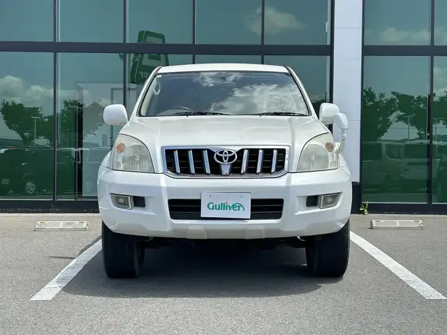 トヨタ ランドクルーザー プラド TX 和歌山県 2004(平16)年 16.6万km ホワイトパールクリスタルシャイン 純正ナビ/バックカメラ/4WD/2ndスタート/ETC/フォグランプ/純正フロアマット/サイドバイザー/ヘッドライトレベライザー/シートリフター/リモコンキー/バニティミラー/電格ミラー