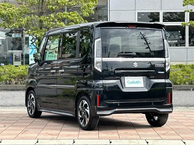スズキ スペーシア カスタム HYBRID XS ターボ 福島県 2025(令7)年 0.1千km ブルーイッシュブラックパール3 スズキセーフティサポート/デュアルセンサーブレーキサポートII/アダプティブクルーズコントロール/標識認識機能/発進お知らせ機能/車線維持支援機能/車線逸脱抑制機能/車線逸脱警報機能/ふらつき警報機能/誤発進抑制機能/ハイビームアシスト/ヘッドアップディスプレイ/純正ナビゲーション/【USB/BT/TV】/全方位モニター/両側電動スライドドア/前席シートヒーター/ステアリングヒーター/ステアリングリモコン/パドルシフト/マルチユースフラップ/スリムサーキュレーター/ロールサンシェード/シートバックテーブル/LEDオートライト/LEDフォグランプ