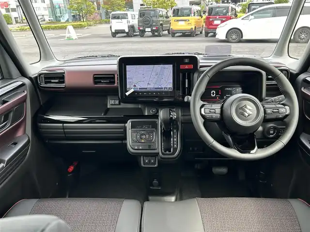 スズキ スペーシア カスタム HYBRID XS ターボ 福島県 2025(令7)年 0.1千km ブルーイッシュブラックパール3 スズキセーフティサポート/デュアルセンサーブレーキサポートII/アダプティブクルーズコントロール/標識認識機能/発進お知らせ機能/車線維持支援機能/車線逸脱抑制機能/車線逸脱警報機能/ふらつき警報機能/誤発進抑制機能/ハイビームアシスト/ヘッドアップディスプレイ/純正ナビゲーション/【USB/BT/TV】/全方位モニター/両側電動スライドドア/前席シートヒーター/ステアリングヒーター/ステアリングリモコン/パドルシフト/マルチユースフラップ/スリムサーキュレーター/ロールサンシェード/シートバックテーブル/LEDオートライト/LEDフォグランプ