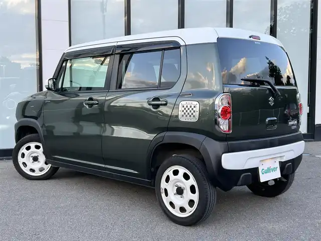 スズキ ハスラー Jスタイル 大阪府 2015(平27)年 7.5万km クールカーキパールメタリック/ホワイト2トーンルーフ 社外ナビ　/   フルセグＴV/CD/DVD/Bluetooth/バックモニター　/衝突軽減ブレーキ　/前席シートヒーター　/アイドリングストップ　/純正15インチアルミホイール　　/純正フロアマット　/プッシュスタート　/スマートキー　/ＥＴＣ