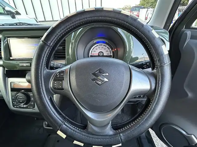 スズキ ハスラー Jスタイル 大阪府 2015(平27)年 7.5万km クールカーキパールメタリック/ホワイト2トーンルーフ 社外ナビ　/   フルセグＴV/CD/DVD/Bluetooth/バックモニター　/衝突軽減ブレーキ　/前席シートヒーター　/アイドリングストップ　/純正15インチアルミホイール　　/純正フロアマット　/プッシュスタート　/スマートキー　/ＥＴＣ