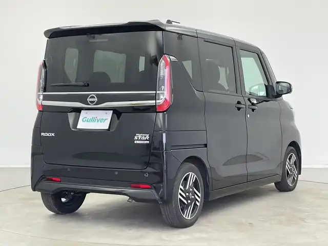 日産 ルークス HWS X プロパイロットED 新潟県 2023(令5)年 5.8万km ブラック 純正メモリナビ【MJ122D-W】/　フルセグTV/Bluetooth/CD/USB/プロパイロット/衝突被害軽減ブレーキ/レーンキープアシスト/レーダークルーズコントロール/アラウンドビューモニター/インテリジェントルームミラー/両側パワースライドドア/ビルトインETC/前後コーナーセンサー/アイドリングストップ/LEDヘッドライト