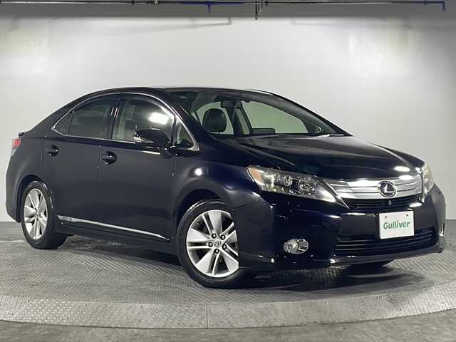 レクサス ＨＳ 250h バージョンI 沖縄県 2012(平24)年 11.5万km ブラックオパールマイカ 禁煙車/ワンオーナー/レザーシート/純正ナビ/・ＣＤ／ＤＶＤ／ＭＤ/・Ｂｌｕｅｔｏｏｔｈ／フルセグＴＶ/シートヒーター/シートクーラー/パワーシートメモリー機能付き/クルーズコントロール/ＥＴＣ/ヘッドライトウォッシャー/保証書/取扱説明書
