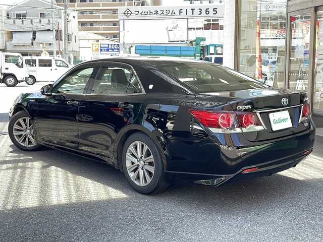 トヨタ クラウン ハイブリッド アスリート 大阪府 2017(平29)年 5.1万km ブラック 純正ナビ/NSZT-W66T/AM/FM/TV/DVD/BT/SD/メモリナビ/フルセグテレビ/バックカメラ/シートヒーター/ステアリングヒーター/アイドリングストップ/レーダークルーズコントロール/ドアバイザー/プッシュスタート/ETC/保証書/記録簿/取扱説明書