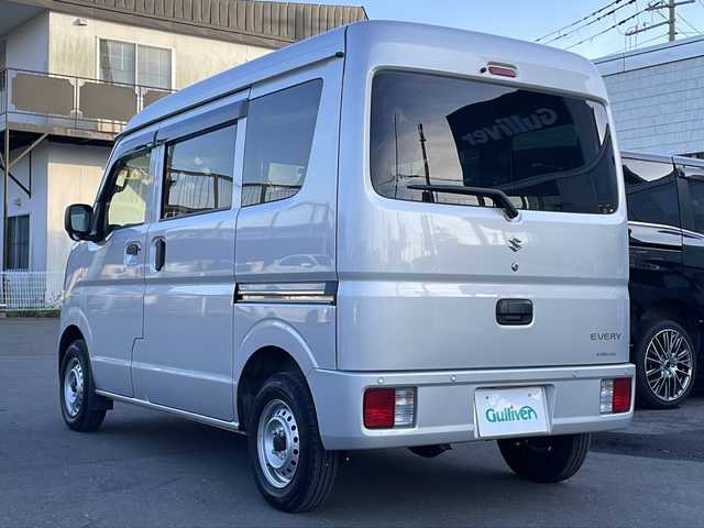 スズキ エブリイ PA 道東・釧路十勝 2024(令6)年 1.2万km シルバー 4WD/ワンオーナー/ETC/社外フロアマット/ドアバイザー/アイドリングストップ/コーナーセンサー/オートライト/盗難防止装置/ABS/横滑り防止装置