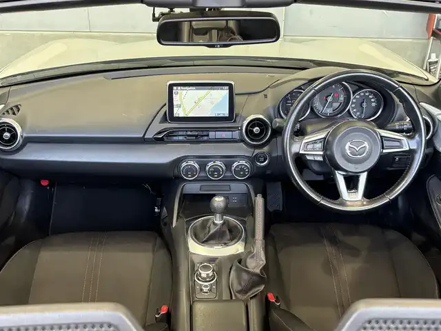 マツダ ロードスター S スペシャルパッケージ 山口県 2015(平27)年 6.6万km セラミックM 6MT/純正ナビ BT/バックカメラ/スマートキー 2個/LEDオートヘッドライト/純正アルミホイール/ETC/ドラレコ/横滑り防止/ステアリングリモコン/保証書 取説/禁煙車