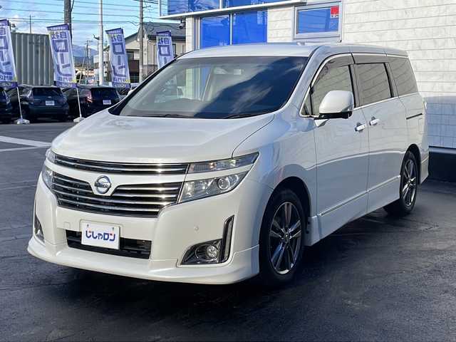 日産 エルグランド 350ハイウェイスター 長野県 2013(平25)年 10.7万km ブリリアントホワイトパール (株)IDOMが運営する【じしゃロン長野店】の自社ローン専用車両になりますこちらは現金またはオートローンご利用時の価格です。自社ローンご希望の方は別途その旨お申付け下さい/純正ナビ/バックカメラ/ステアリングスイッチ/ETC/両側パワースライドドア