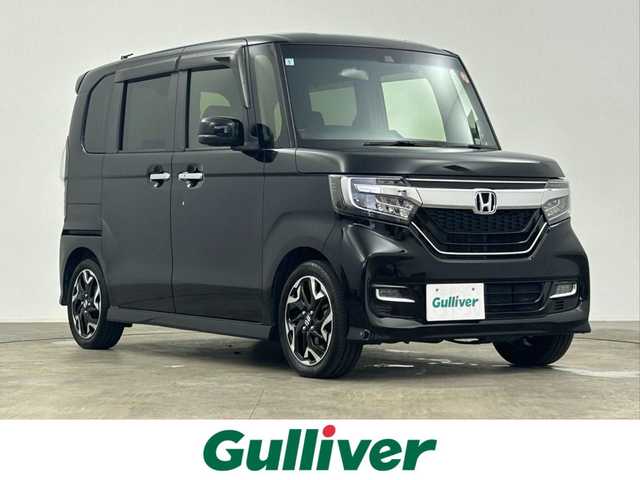 ホンダ Ｎ ＢＯＸ カスタム G L ターボ ホンダセンシング 千葉県 2019(令1)年 4.5万km クリスタルブラックパール 禁煙車/ホンダセンシング/・衝突軽減ブレーキ/・誤発進抑制機能/・歩行者事故低減ステアリング/・路外逸脱抑制機能/・アダプティブクルーズコントロール/・車線維持支援システム/両側パワースライドドア/純正9インチナビ/CD/DVD/Bluetooth/フルセグ/バックカメラ/LEDオートライト/ハーフレザーシート/純正15インチアルミホイール/アイドリングストップ/USBポート/プッシュスタート/スマートキー