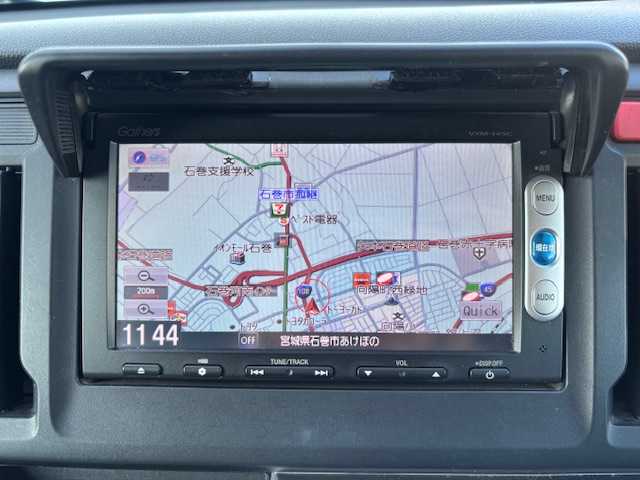 ホンダ Ｎ ＷＧＮ カスタム G 宮城県 2014(平26)年 7.3万km プレミアムホワイトパール 登録時走行距離７２３１３ｋｍ/純正ナビ/FM/AM/USB・SD/iPad・AUX/CD/DVD/ステアリングリモコン/ABS/横滑り防止装置/オートライト/アイドリングストップ/LEDヘッドライト/社外１４インチAW/ブリヂストン・ニューノ装着【２５年製　７ｍｍ】/ドアバイザー