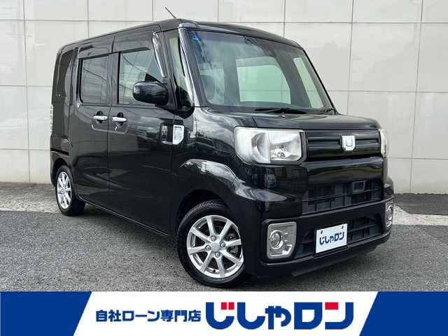 ダイハツ ウェイク L レジャーエディション SA Ⅱ 埼玉県 2017(平29)年 7.1万km ブラックマイカメタリック (株)IDOMが運営する【じしゃロン熊谷店】の自社ローン専用車両になりますこちらは現金またはオートローンご利用時の価格です。自社ローンご希望の方は別途その旨お申付け下さい/社外ナビ MDV-D304D/（ワンセグTV/CD/AM/FM/SD）/両側パワースライドドア/バックカメラ/ETC/衝突軽減ブレーキ/アイドリングストップ/純正AW/純正フロアマット/ドアバイザー/ロールサンシェード/サイドアンダーミラー/フォグランプ/プッシュスタート/スマートキー/車両取扱説明書