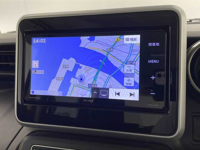 スズキ スペーシア ギア HYBRID XZ 宮崎県 2022(令4)年 4.4万km アクティブイエロー/ガンメタリック2トーン SUZUKI Safety Support/〇デュアルカメラブレーキサポート/〇誤発進抑制機能（前方・後方）/〇後退時ブレーキサポート/〇車線逸脱警報機能/〇車線逸脱抑制機能/〇ふらつき警報機能/〇標識認識機能/〇フロントガラス投影式ヘッドアップディスプレイ/〇先行車発進お知らせ機能/〇オートマチックハイビーム/〇アダプティブクルーズコントロール（全車速追従機能付き）/〇コーナーセンサー/社外7インチSDナビ/フルセグTV/CD/DVD/Bluetooth/バックカメラ/両側パワースライドドア/シートヒーター/LEDヘッドライト/アイドリングストップ/ルーフレール/純正14インチAW/スマートキー×2/保証書/取扱説明書