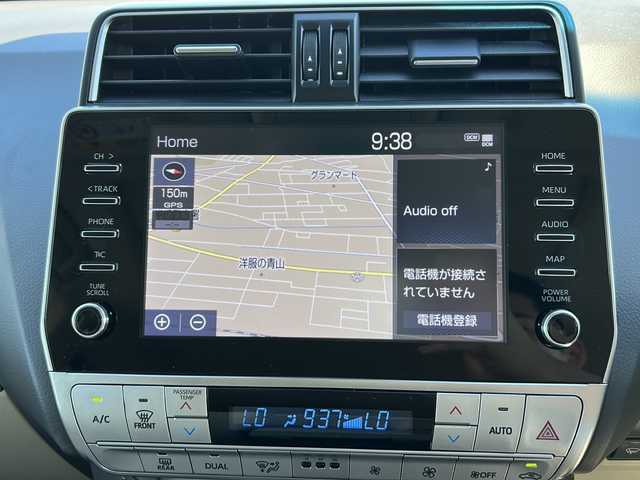 トヨタ ランドクルーザー プラド TX Lパッケージ マットブラED 秋田県 2023(令5)年 0.4万km ホワイトパールクリスタルシャイン 純正ディスプレイオーディオ/純正BT/全方位カメラ/ベージュ皮シート/サンルーフ/４WD/純正18インチアルミ/ETC2.0/前後コーナーセンサー/エアシート＆シートヒーター/スペアキー/追従機能式クルーズコントロール