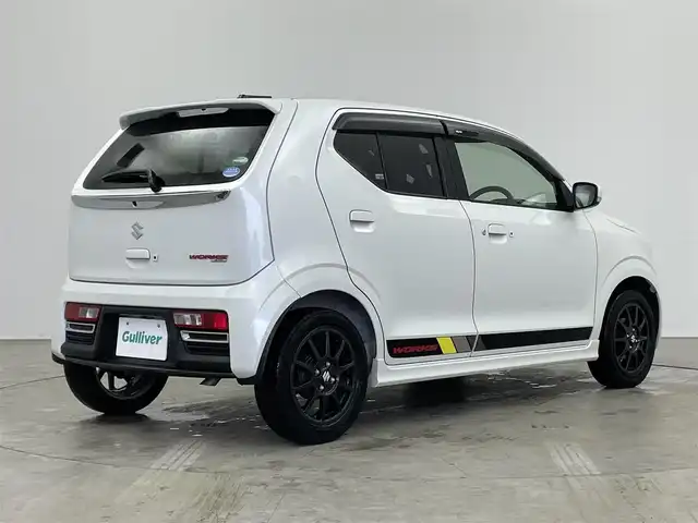 スズキ アルト ワークス 埼玉県 2018(平30)年 4.9万km ピュアホワイトP 社外ナビ/ CD DVD 地デジTV Bluetooth/バックカメラ/レーダーブレーキサポート/パドルシフト/RECAROシート/HIDオートライト/フォグライト/ETC/純正アルミホイール/プッシュスタート/スマートキー