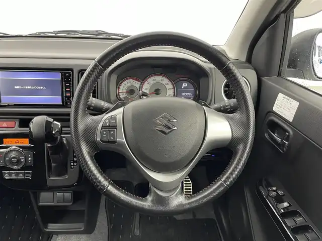 スズキ アルト ワークス 埼玉県 2018(平30)年 4.9万km ピュアホワイトP 社外ナビ/ CD DVD 地デジTV Bluetooth/バックカメラ/レーダーブレーキサポート/パドルシフト/RECAROシート/HIDオートライト/フォグライト/ETC/純正アルミホイール/プッシュスタート/スマートキー