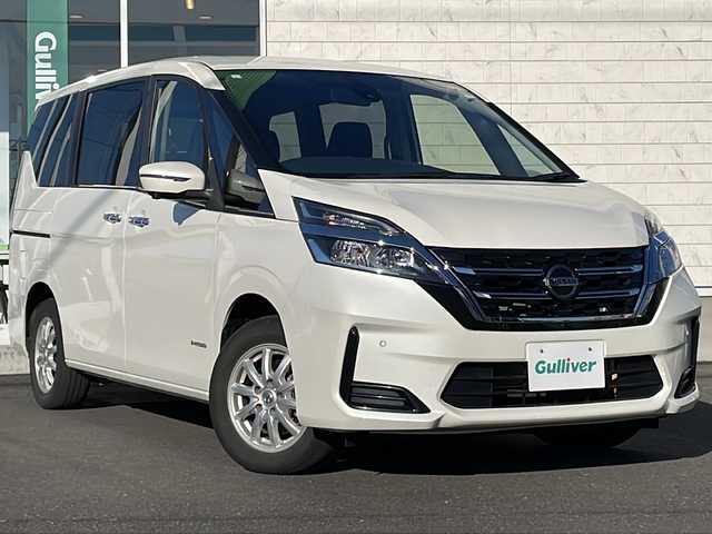 日産 セレナ X V 岩手県 2021(令3)年 2.7万km ブリリアントホワイトパール エマージェンシーブレーキ/ワンオーナー/純正ナビ/　CD/フルセグ/Bluetooth/アラウンドビューモニター/両側パワースライドドア/コーナーセンサー/クルーズコントロール/ドライブレコーダー/BSM/純正ホイールキャップ付きスタッドレスタイヤ積込み/スマートキー/保証書
