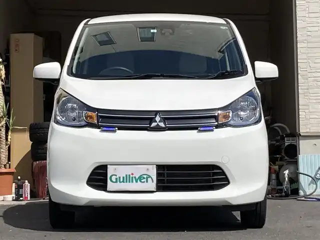 三菱 ｅＫワゴン M e－アシスト 大分県 2015(平27)年 1.4万km ホワイト 衝突被害軽減ブレーキ/社外フロアマット/社外ドラレコ/5月3日から5月7日までお休みの為、書類発送及び車両搬出は5月8日以降になります。
