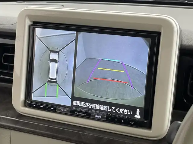 スズキ ラパン モード 埼玉県 2020(令2)年 2万km フォーンベージュメタリック/ホワイト2トーンルーフ 社外８インチナビ　全方位モニター　ＥＴＣ２．０　シートヒーター　プッシュスタート　ＬＥＤヘッドライト　純正フロアマット　ＣＤ　ＤＶＤ　Ｂｌｕｅｔｏｏｔｈ　地デジフルセグＴＶ　スマートキー　オートライト