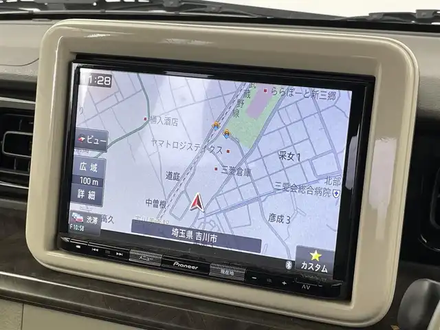 スズキ ラパン モード 埼玉県 2020(令2)年 2万km フォーンベージュメタリック/ホワイト2トーンルーフ 社外８インチナビ　全方位モニター　ＥＴＣ２．０　シートヒーター　プッシュスタート　ＬＥＤヘッドライト　純正フロアマット　ＣＤ　ＤＶＤ　Ｂｌｕｅｔｏｏｔｈ　地デジフルセグＴＶ　スマートキー　オートライト