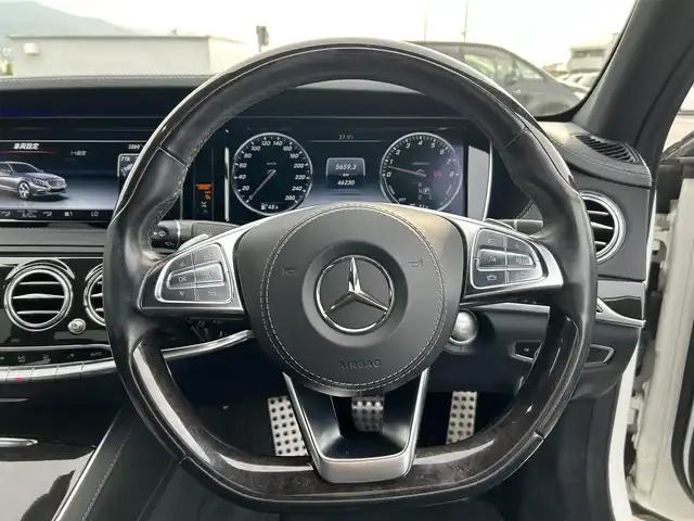 メルセデス・ベンツ Ｓ４００ ハイブリッド エクスクルーシブ 愛媛県 2016(平28)年 4.6万km 白 純正ナビ　/全周囲カメラ　/ブルメスターオーディオ　/純正ドライブレコーダー　/D/N席パワーシート・シートメモリー機能　/D/N席シートベンチレーション/D/N席マッサージ機能付/全席シートヒーター/ヘッドアップディスプレイ　/クルーズコントロール　/電動トランクリッド　/サンルーフ/衝突被害軽減装置/車線逸脱防止装置/スペアキー1本/電動チルト＆テレスコピック機構/現状サマー(純正AW)(245/45/R19)/DUNLOP SP SPORT MAXX