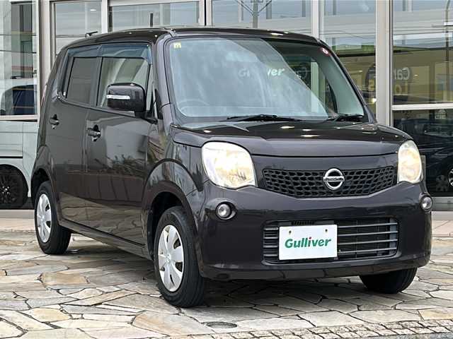 日産 モコ X 静岡県 2012(平24)年 7.8万km アーバンブラウン 純正ディスプレイオーディオ/（AM/FM/CD/ipod/USB）/バックカメラ/純正フロアマット/純正ホイールキャップ/スマートキー/プッシュスタート/スペアキー×１/Wエアバック/ドアバイザー