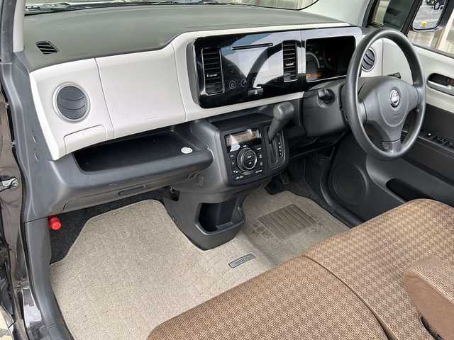 日産 モコ X 静岡県 2012(平24)年 7.8万km アーバンブラウン 純正ディスプレイオーディオ/（AM/FM/CD/ipod/USB）/バックカメラ/純正フロアマット/純正ホイールキャップ/スマートキー/プッシュスタート/スペアキー×１/Wエアバック/ドアバイザー