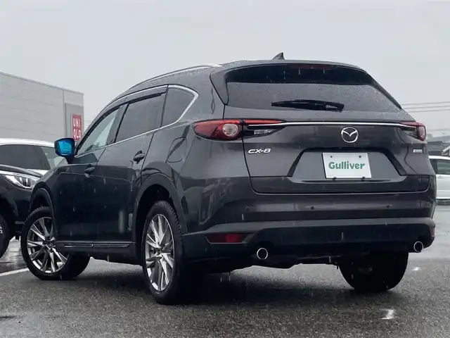 マツダ ＣＸ－８ XD Lパッケージ 島根県 2018(平30)年 7.9万km マシーングレープレミアムM メーカーOPナビ(CD/DVD/BT/フルセグ)/アルパインフリップダウンモニター/BOSEサウンド/アラウンドビューモニター/パワーバックドア/前方ドライブレコーダー/スマートシティーブレーキサポート/ブラインドスポットモニター/レーンキープアシストシステム/交通標識認識システム/オートライト/ビルトインETC2.0/レーダークルーズコントロール/前席パワーシート/前席、2列目シートヒーター /ステアリングヒーター/アイドリングストップ/純正フロアマット/LEDヘッドライト/スペアキー×1