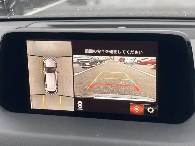 マツダ ＣＸ－８ XD Lパッケージ 島根県 2018(平30)年 7.9万km マシーングレープレミアムM メーカーOPナビ(CD/DVD/BT/フルセグ)/アルパインフリップダウンモニター/BOSEサウンド/アラウンドビューモニター/パワーバックドア/前方ドライブレコーダー/スマートシティーブレーキサポート/ブラインドスポットモニター/レーンキープアシストシステム/交通標識認識システム/オートライト/ビルトインETC2.0/レーダークルーズコントロール/前席パワーシート/前席、2列目シートヒーター /ステアリングヒーター/アイドリングストップ/純正フロアマット/LEDヘッドライト/スペアキー×1