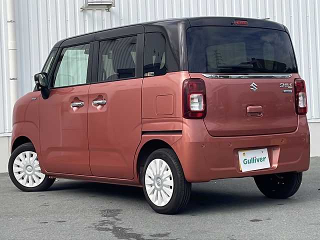 スズキ ワゴンＲ スマイル HYBRID X 三重県 2024(令6)年 0.2万km オレンジ 社外ナビ/運転席シートヒーター/衝突軽減ブレーキ/電格ウィンカードアミラー/アイドリングストップ/両側パワースライドドア/プッシュスタート/LEDヘッドライト/フォグランプ/シートバックテーブル