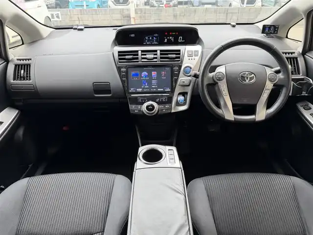 トヨタ プリウス α S ツーリングセレクション 兵庫県 2015(平27)年 5.1万km ホワイトパールクリスタルシャイン 社外ナビ(EX009V)/(CD/DVD/BT/SD)/フルセグTV/バックカメラ/ETC/前後ドライブレコーダー/社外レーダー/LEDヘッドライト/オートライト/フォグランプ/ステアリングリモコン/革巻きステアリング/電動格納ミラー/スマートキー/社外フロアマット/純正ドアバイザー/純正アルミ16インチ