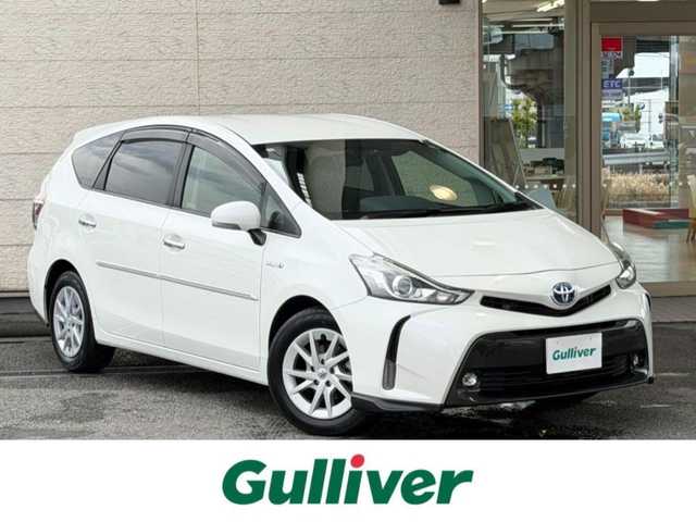 トヨタ プリウス α S ツーリングセレクション 兵庫県 2015(平27)年 5.1万km ホワイトパールクリスタルシャイン 社外ナビ(EX009V)/(CD/DVD/BT/SD)/フルセグTV/バックカメラ/ETC/前後ドライブレコーダー/社外レーダー/LEDヘッドライト/オートライト/フォグランプ/ステアリングリモコン/革巻きステアリング/電動格納ミラー/スマートキー/社外フロアマット/純正ドアバイザー/純正アルミ16インチ