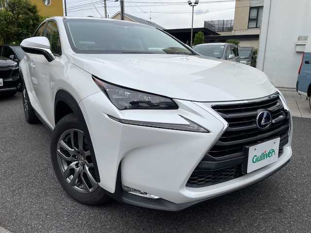 レクサス ＮＸ 300h バージョンL 東京都 2014(平26)年 6.5万km ソニッククォーツ パノラマルーフ/保証書・取説・カードキー＆スマートキー/ナノイーエアコン/革巻きステア・パドルシフト・ステアヒーター/クルーズコントロール/ガーネット（赤）レザーシート/前席パワーシート（運転席メモリ付）・シートヒーター・ベンチレーション/後席電動格納＆リクライニング機能/純正SDナビ・フルセグTV/bL/DVD/CD/SD/BT/AUX/USB/MSV/純正ビルトインETC/ドライブレコーダー/純正18インチアルミ/パワーバックドア（イージークロージャー付）/角型3眼LEDヘッドライト＆LEDデイライト・オイートライト・LEDフォグ/AC100V/100Wアクセサリーコンセント/ウィンカーミラー（電動オート格納/メモリ/ヒーター）/トノカバー/サイド＆カーテン＆ニーエアバック/純正18インチアルミ