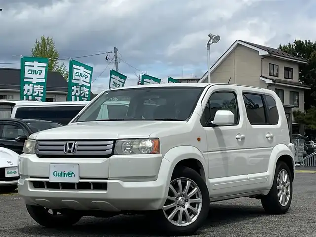 ホンダ クロスロード 18L Xパッケージ 宮城県 2007(平19)年 9.7万km プレミアムホワイトパール 純正ＨＤＤナビ/３列シート/バックカメラ/オートライト/スペアキー/ＤＶＤ／ＡＭ／ＦＭ