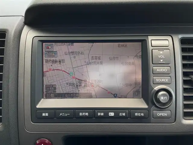 ホンダ クロスロード 18L Xパッケージ 宮城県 2007(平19)年 9.7万km プレミアムホワイトパール 純正ＨＤＤナビ/３列シート/バックカメラ/オートライト/スペアキー/ＤＶＤ／ＡＭ／ＦＭ