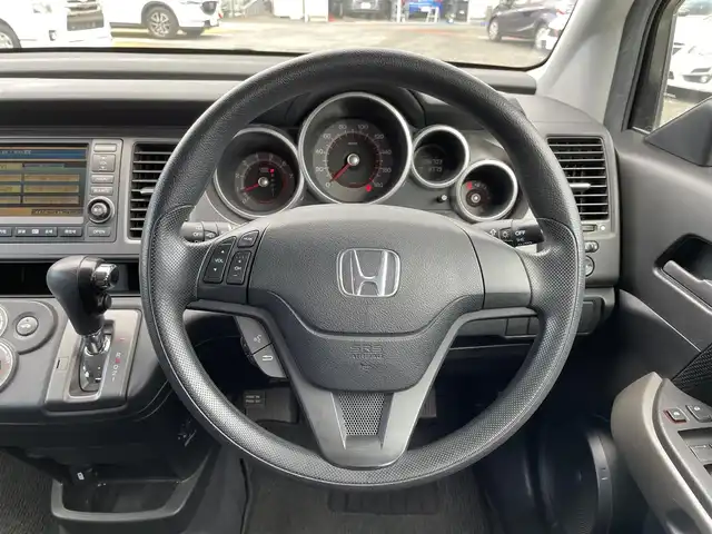 ホンダ クロスロード 18L Xパッケージ 宮城県 2007(平19)年 9.7万km プレミアムホワイトパール 純正ＨＤＤナビ/３列シート/バックカメラ/オートライト/スペアキー/ＤＶＤ／ＡＭ／ＦＭ