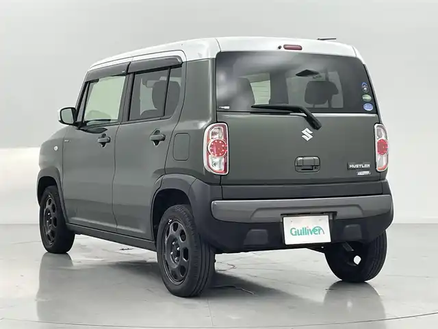 スズキ ハスラー F リミテッド 熊本県 2017(平29)年 4.6万km クールカーキパールメタリック/ホワイト2トーンルーフ 衝突被害軽減ブレーキ/社外オーディオ/HIDオートヘッドライト/シートヒーター/アイドリングストップ/横すべり防止装置/スマートキー/スペアキー/ISOFIX/ドアバイザー/助手席下収納BOX/プッシュスタート