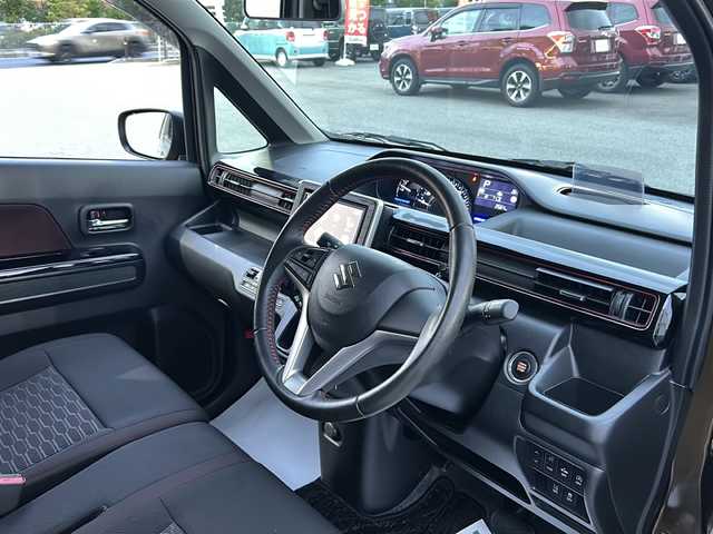 スズキ ワゴンＲ スティングレー HYBRID X 山形県 2019(令1)年 0.4万km ブレイブカーキP スズキセーフティサポート/・デュアルセンサーブレーキサポート/・車線逸脱抑制制御機能/・車線逸脱警報機能/・横滑り防止装置（ＥＳＰ）/ヘッドアップディスプレイ/DOP9インチナビ/CD.DVD.BT.SD.USB/フルセグ/ドライブレコーダー前後/シートヒーター/LEDヘッドライト/LEDフォグランプ/プッシュスタート/スマートキー