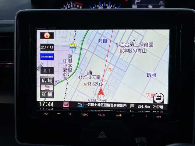 スズキ ワゴンＲ スティングレー HYBRID X 山形県 2019(令1)年 0.4万km ブレイブカーキP スズキセーフティサポート/・デュアルセンサーブレーキサポート/・車線逸脱抑制制御機能/・車線逸脱警報機能/・横滑り防止装置（ＥＳＰ）/ヘッドアップディスプレイ/DOP9インチナビ/CD.DVD.BT.SD.USB/フルセグ/ドライブレコーダー前後/シートヒーター/LEDヘッドライト/LEDフォグランプ/プッシュスタート/スマートキー