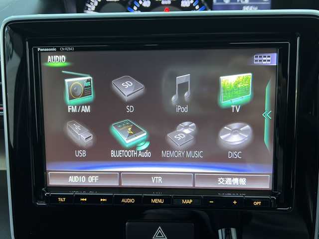 スズキ ワゴンＲ スティングレー HYBRID X 山形県 2019(令1)年 0.4万km ブレイブカーキP スズキセーフティサポート/・デュアルセンサーブレーキサポート/・車線逸脱抑制制御機能/・車線逸脱警報機能/・横滑り防止装置（ＥＳＰ）/ヘッドアップディスプレイ/DOP9インチナビ/CD.DVD.BT.SD.USB/フルセグ/ドライブレコーダー前後/シートヒーター/LEDヘッドライト/LEDフォグランプ/プッシュスタート/スマートキー