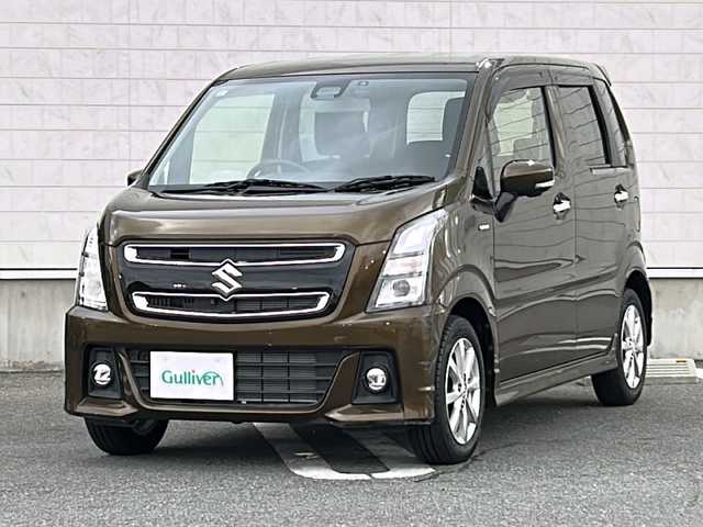 スズキ ワゴンＲ スティングレー HYBRID X 山形県 2019(令1)年 0.4万km ブレイブカーキP スズキセーフティサポート/・デュアルセンサーブレーキサポート/・車線逸脱抑制制御機能/・車線逸脱警報機能/・横滑り防止装置（ＥＳＰ）/ヘッドアップディスプレイ/DOP9インチナビ/CD.DVD.BT.SD.USB/フルセグ/ドライブレコーダー前後/シートヒーター/LEDヘッドライト/LEDフォグランプ/プッシュスタート/スマートキー