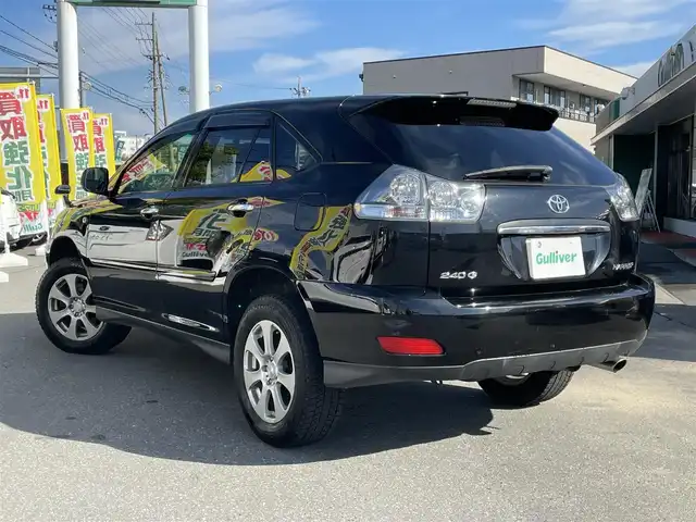 トヨタ ハリアー 240G 長野県 2008(平20)年 19.8万km ブラック 取扱説明書/HDDナビ/フルセグテレビ/AM/FM/Bluetooth/IPod/パワーウィンドウ/4WD/リモコンキー/純正フロアマット/社外17インチAW/ドアバイザー/ETC