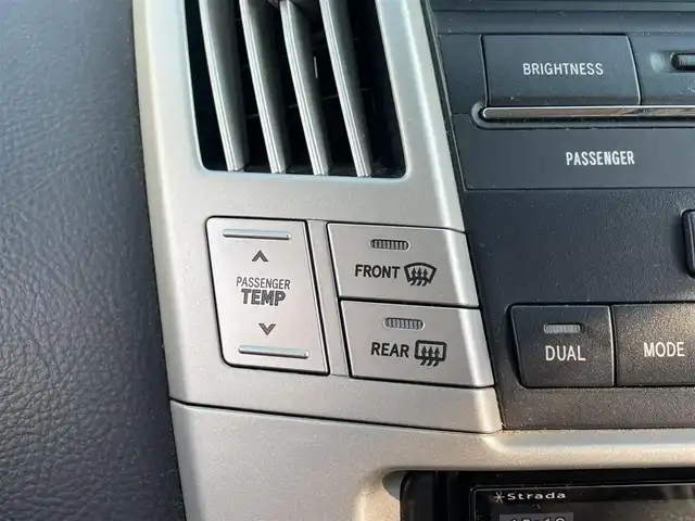 トヨタ ハリアー 240G 長野県 2008(平20)年 19.8万km ブラック 取扱説明書/HDDナビ/フルセグテレビ/AM/FM/Bluetooth/IPod/パワーウィンドウ/4WD/リモコンキー/純正フロアマット/社外17インチAW/ドアバイザー/ETC