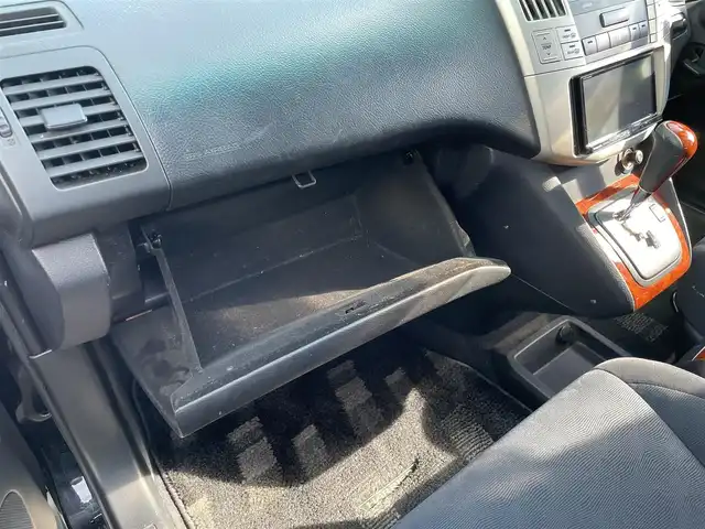 トヨタ ハリアー 240G 長野県 2008(平20)年 19.8万km ブラック 取扱説明書/HDDナビ/フルセグテレビ/AM/FM/Bluetooth/IPod/パワーウィンドウ/4WD/リモコンキー/純正フロアマット/社外17インチAW/ドアバイザー/ETC