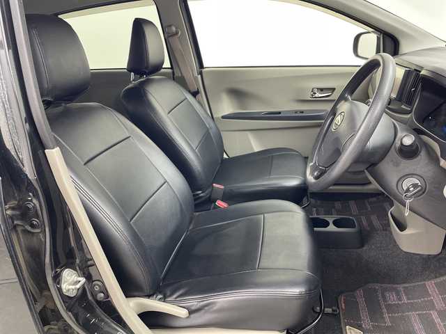 ダイハツ ミラ イース X 群馬県 2012(平24)年 12.6万km ブラックマイカメタリック 社外７型ナビ　ＡＭ／ＦＭ／ＣＤ／ＤＶＤ　ＡＣ　電動格納ミラー　パワーステアリング　パワーウィンドウ　リモコンキー　社外ＥＴＣ　社外フロアマット　ハロゲンヘッドライト