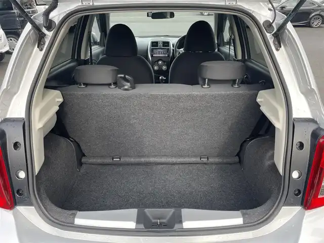 日産 マーチ 12X FOUR Vセレクション 山形県 2019(令1)年 7.3万km ブリリアントシルバー 4WD/純正SDナビ/　　【CD/DVD/BT/フルセグ】/バックカメラ/オートライト/ドライブレコーダー/ステアリングスイッチ/電動格納ミラー/純正フロアマット/ドアバイザー/スマートキー/ETC