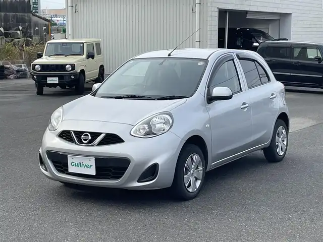 日産 マーチ 12X FOUR Vセレクション 山形県 2019(令1)年 7.3万km ブリリアントシルバー 4WD/純正SDナビ/　　【CD/DVD/BT/フルセグ】/バックカメラ/オートライト/ドライブレコーダー/ステアリングスイッチ/電動格納ミラー/純正フロアマット/ドアバイザー/スマートキー/ETC