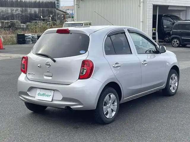 日産 マーチ 12X FOUR Vセレクション 山形県 2019(令1)年 7.3万km ブリリアントシルバー 4WD/純正SDナビ/　　【CD/DVD/BT/フルセグ】/バックカメラ/オートライト/ドライブレコーダー/ステアリングスイッチ/電動格納ミラー/純正フロアマット/ドアバイザー/スマートキー/ETC