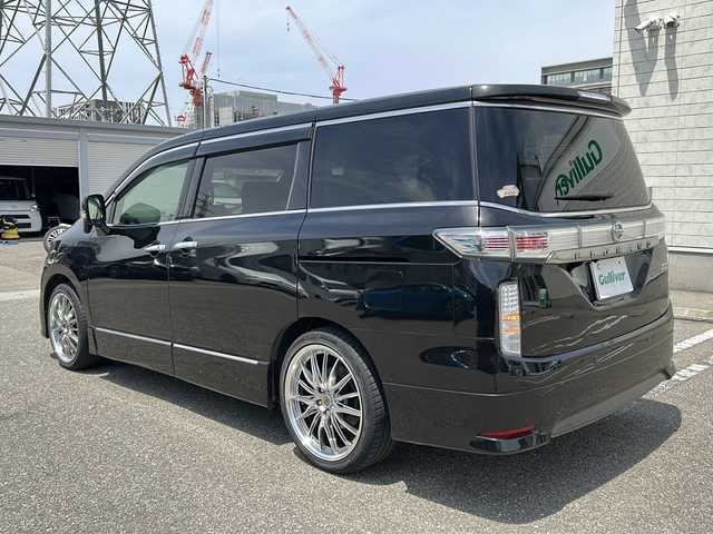 日産 エルグランド 250ハイウェイスターS 石川県 2019(令1)年 8.7万km ファントムブラック フローティング9インチナビ/フルセグTV/衝突軽減ブレーキ/アダプティブクルーズコントロール/両側パワースライドドア/純正ホイール積み込み/社外20インチアルミ/ETC/４WD/オットマン/LEDヘッドライト/バックカメラ