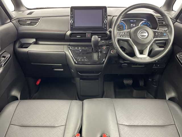 日産 ルークス HWS Gターボ プロパイロットED 新潟県 2024(令6)年 0.3万km チタニウムグレーメタリック 4WD/プロパイロット/純正メモリナビ【MM321D-L】/　フルセグTV/Bluetooth/CD/DVD/USB/レーダークルーズコントロール/衝突被害軽減ブレーキ/レーンキープアシスト/前後コーナーセンサー/レザーシート/両側パワースライドドア/ドライブレコーダー/全周囲モニター/ビルトインETC/ステアリングヒーター/LEDヘッドライト/オートライト/アイドリングストップ/横滑り防止装置/レザーステアリング/ステアリングスイッチ/禁煙車