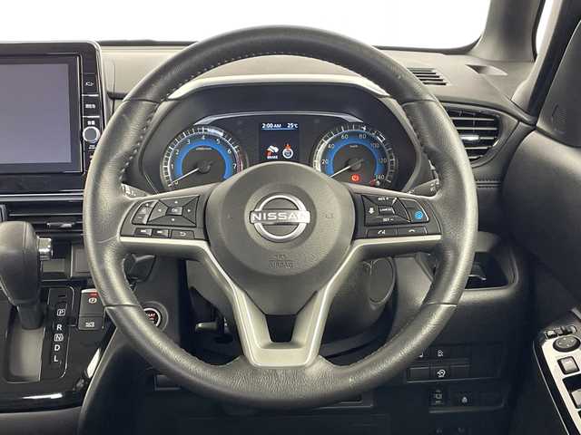 日産 ルークス HWS Gターボ プロパイロットED 新潟県 2024(令6)年 0.3万km チタニウムグレーメタリック 4WD/プロパイロット/純正メモリナビ【MM321D-L】/　フルセグTV/Bluetooth/CD/DVD/USB/レーダークルーズコントロール/衝突被害軽減ブレーキ/レーンキープアシスト/前後コーナーセンサー/レザーシート/両側パワースライドドア/ドライブレコーダー/全周囲モニター/ビルトインETC/ステアリングヒーター/LEDヘッドライト/オートライト/アイドリングストップ/横滑り防止装置/レザーステアリング/ステアリングスイッチ/禁煙車